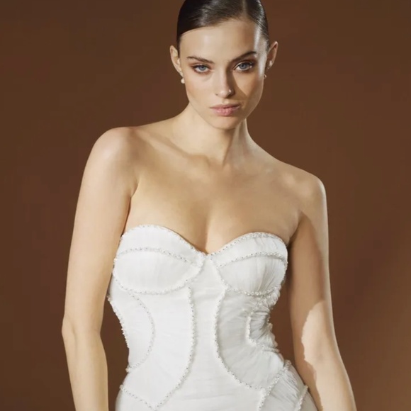 PRONOVIAS - 'Lana' Wedding Dress - Size US10 - MSRP $6290 - NWT - SAVE $4500 - Picture 6 of 12